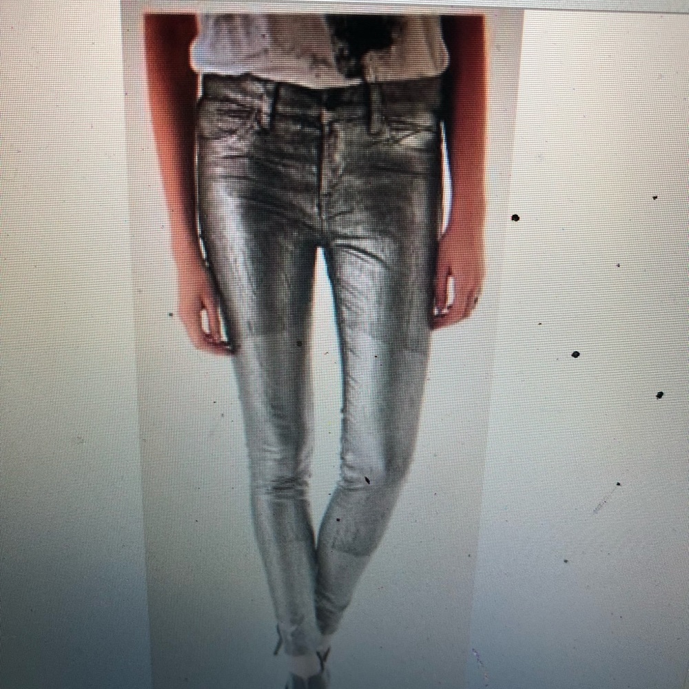 J Brand Silver Legging Super Skinny jeans sz 24